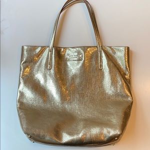 Kate Spade Metallic Gold Tote
